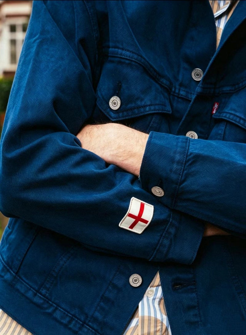 Levi's SS26 Denim Jacket England National Team Three Lions Embroidery Unisex - Image 2