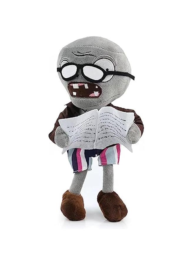 PVZ Plush Figures Set - 50pcs Stickers, Stuffed Zombie Plant Toy, Newspaper Zombie  - Image 1