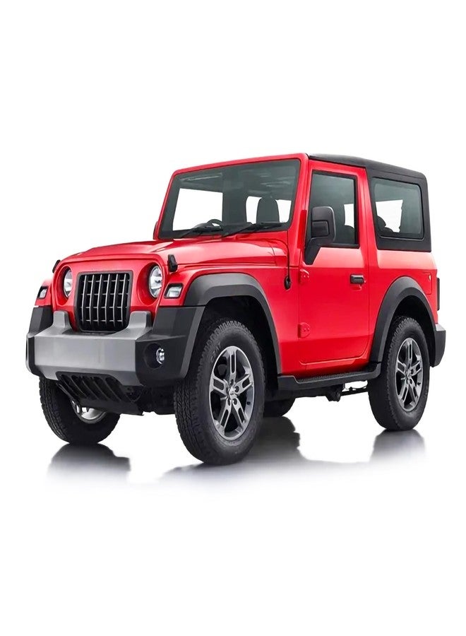 VGRASSP 1:32 Scale Mini Die Cast Thar Style Pull Back Action Car Toy for Kids with Rubber Tires, Realistic Design Openable Doors - Off-Road Scale Model - Color As Per Stock - Image 1