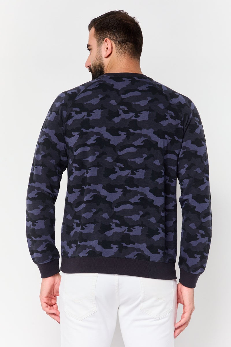 90 Degree By Reflex Men Sportswear Fit Camouflage Long Sleeve Outdoor Sweatshirt, Multicolor - Image 3