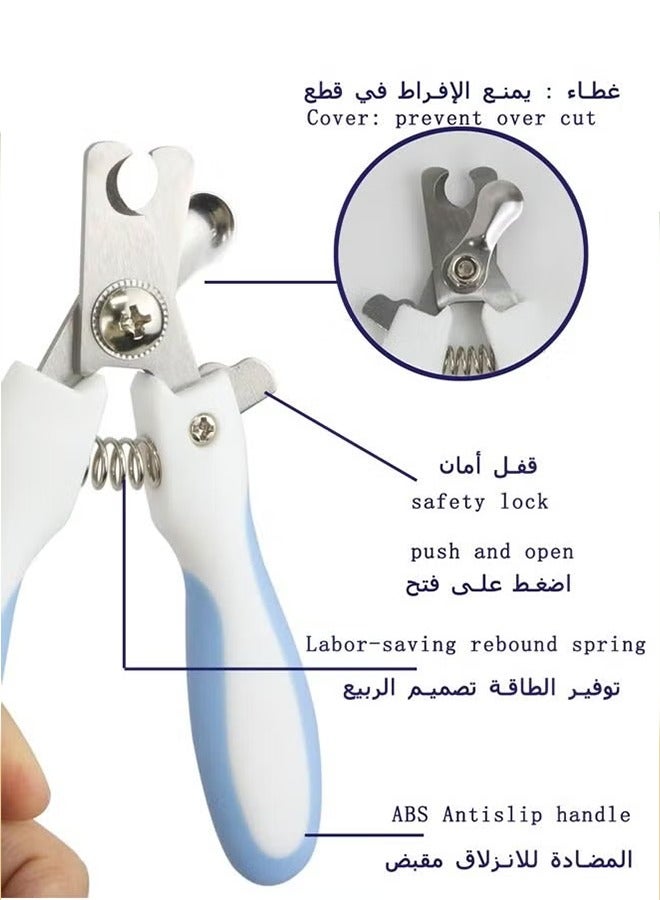 3 قطعة فرشاة القط ، القط مسمار كليبرز ، مع ملف الأظافر كيت ، مناسبة مشط القط والكلب والجرو والحيوانات الأليفة الصغيرة - Image 2