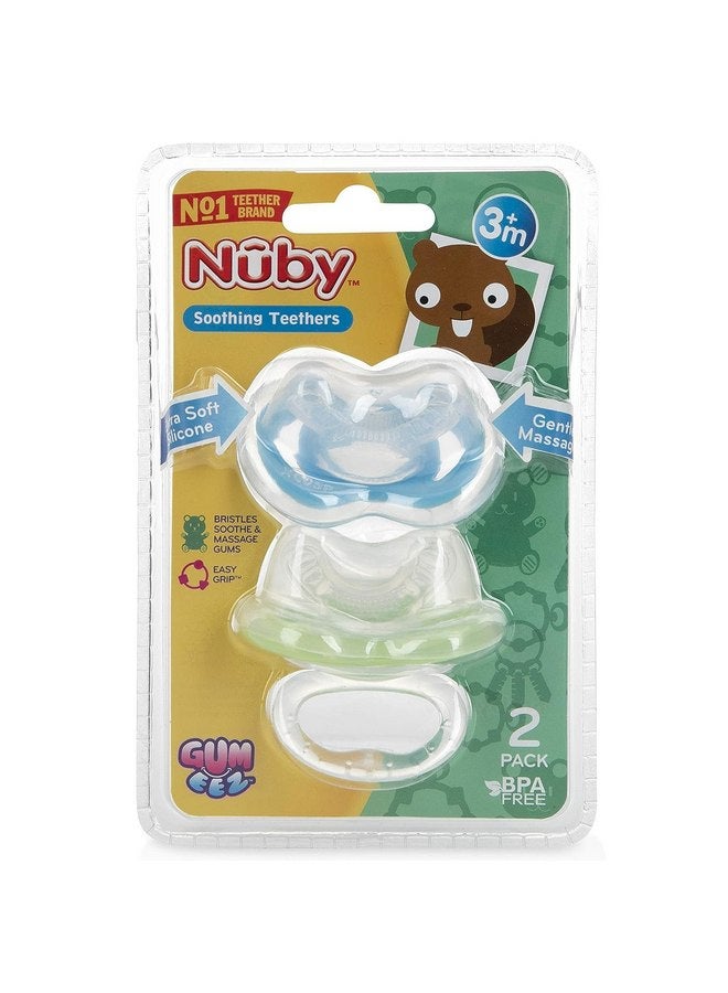 Nuby 2-Pack Gum-eez Pacifier Teethers, Colors May Vary - Image 3