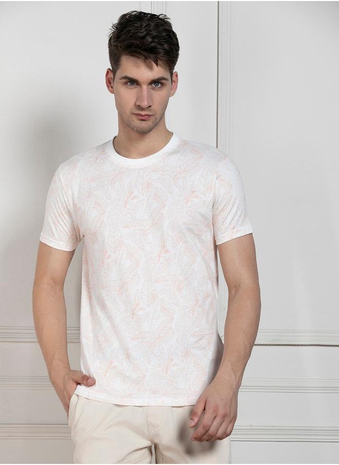 Dennis Lingo Regular Fit All Over Leaf Print T-Shirt by Styli  - Image 2