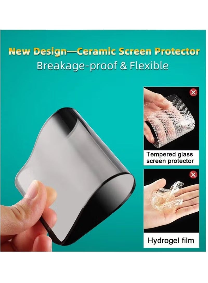 MIGOFAST Matte Ceramic Screen Protector for iPhone XR 1 Pack Matte Anti Spy Full Adhesive Flexible Not Glass Full Adhesive Anti Spy Flexible Case iPhone XR - Image 3