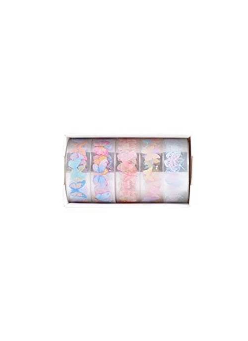 Generic 5 peice Cute Butterfly PET Transparent Washi Tape set  - Image 3