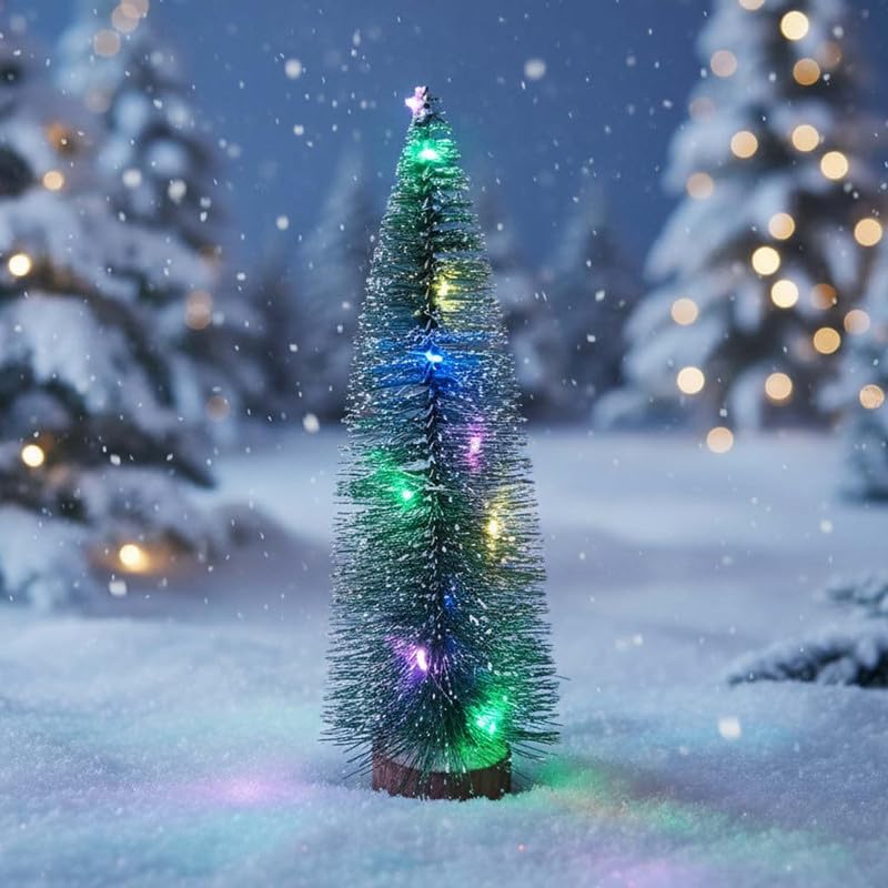 BIANCO Green Mini Christmas Tree with Multi-Color LED Lights | Decorative Tabletop Pine Tree for Home, Office, Living Room, Christmas & New Year Decoration | Perfect for Christmas décor & Gifting - Image 2