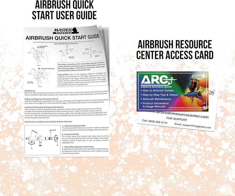 Master Airbrush Siphon Feed Airbrushing System with Compressor and Accessories - Image 5