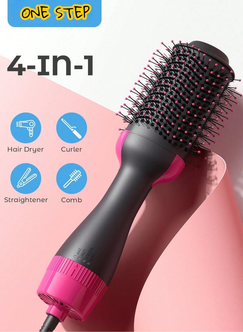 One Step 4-in-1 Hair Dryer & Volumizer Brush – One-Step Hair Dryer & Styler for Curling & Straightening - Image 1
