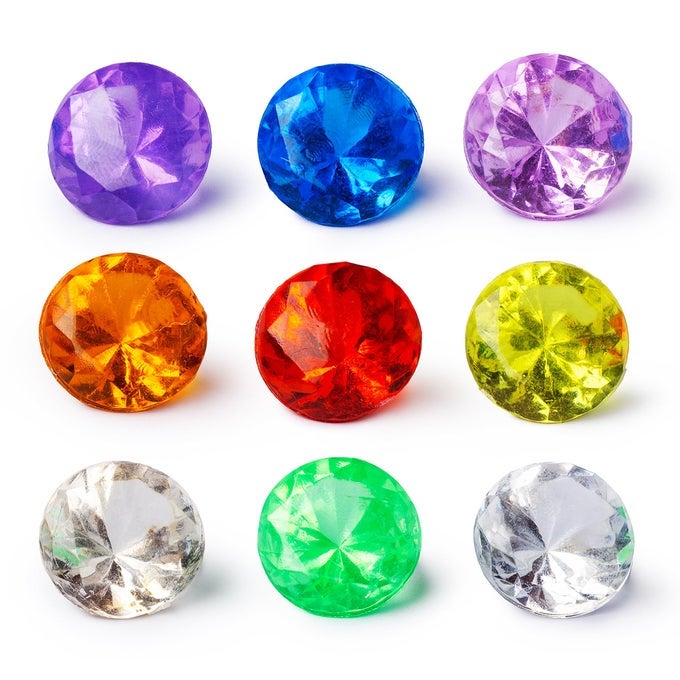 GEMS FOR CRAFTING LARGE DIAMOND GEMSTONES FOR CRAFT 106 OZ GEMS IN BAG VASE FILLER TABLE SCATTERS DECOR FISH TANK FAKE ROCKS JEWELS FOR CRAFTS