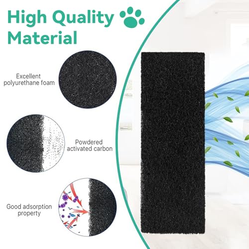 Lubise 8Pcs Carbon Filters Compatible with Litter-Robot 3,Replacement Activated Charcoal Filters for Litter Box Carbon Premium Filters,Thickened and Durable,Eliminate Odor and Controls Moisture on Pet's Body - Image 3