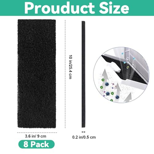 Lubise 8Pcs Carbon Filters Compatible with Litter-Robot 3,Replacement Activated Charcoal Filters for Litter Box Carbon Premium Filters,Thickened and Durable,Eliminate Odor and Controls Moisture on Pet's Body - Image 2