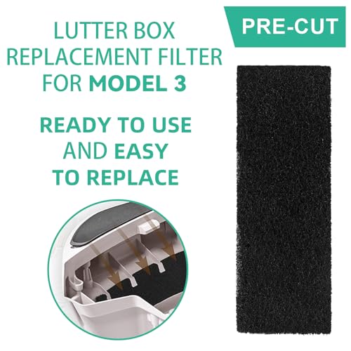 Lubise 8Pcs Carbon Filters Compatible with Litter-Robot 3,Replacement Activated Charcoal Filters for Litter Box Carbon Premium Filters,Thickened and Durable,Eliminate Odor and Controls Moisture on Pet's Body - Image 5