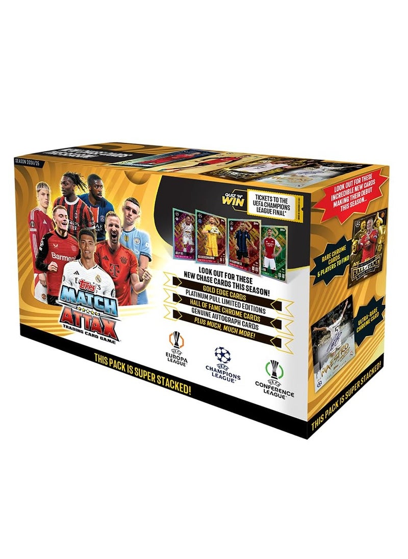 توبس لعبة بطاقات التداول والتحصيل Topps UEFA Champions League Match Attax 24/25 (عبوة من 40 قطعة)  - Image 1