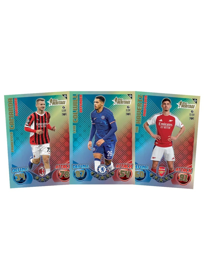 توبس لعبة بطاقات التداول والتحصيل Topps UEFA Champions League Match Attax 24/25 (عبوة من 40 قطعة)  - Image 4