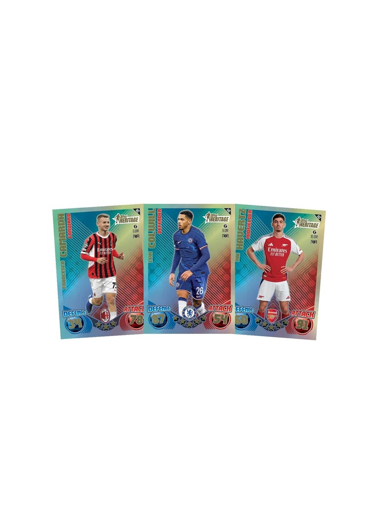 توبس لعبة بطاقات التداول والتحصيل Topps UEFA Champions League Match Attax 24/25 (عبوة من 40 قطعة)  - Image 3