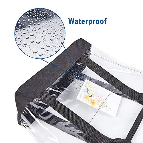 Clearworld Large Clear Tote Bag, Fashion PVC Shoulder Handbag for Women, Clear Stadium Bag for Security Travel,Shopping,Sports and Work - Image 4