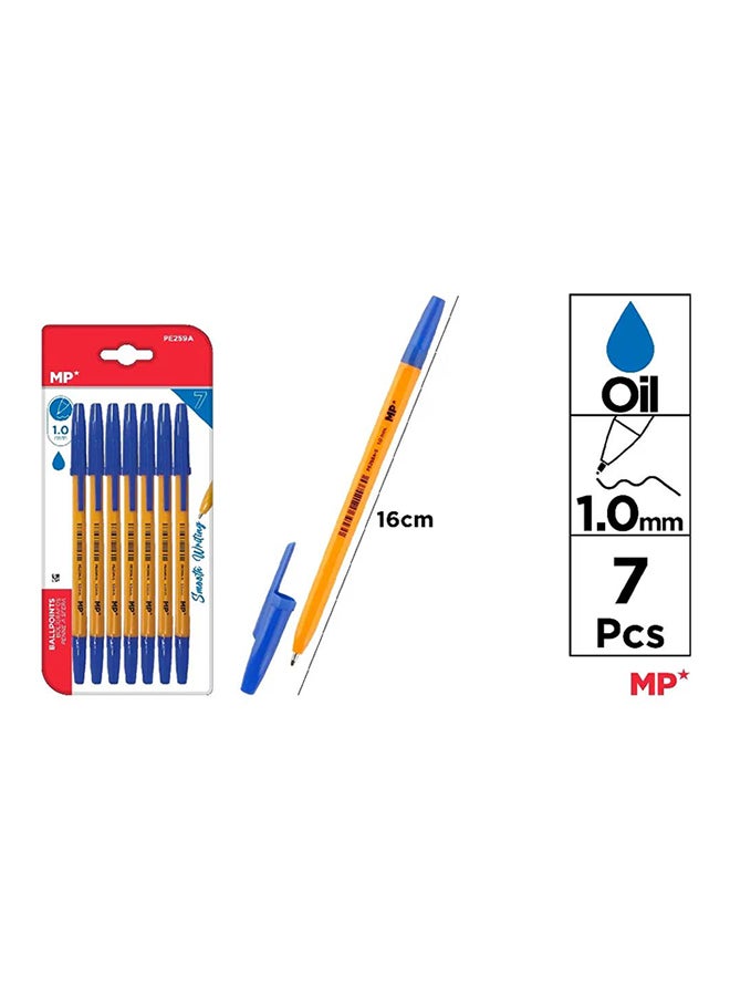 MP أقلام 7 قطع قلم حبر جاف