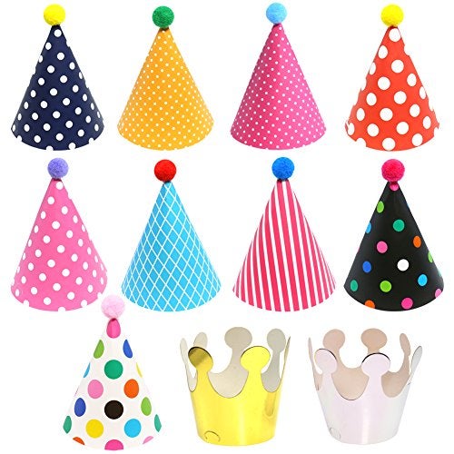 Vesil Mini Kids Birthday Party Hats, Assorted, DIY Assembly Required - Image 5