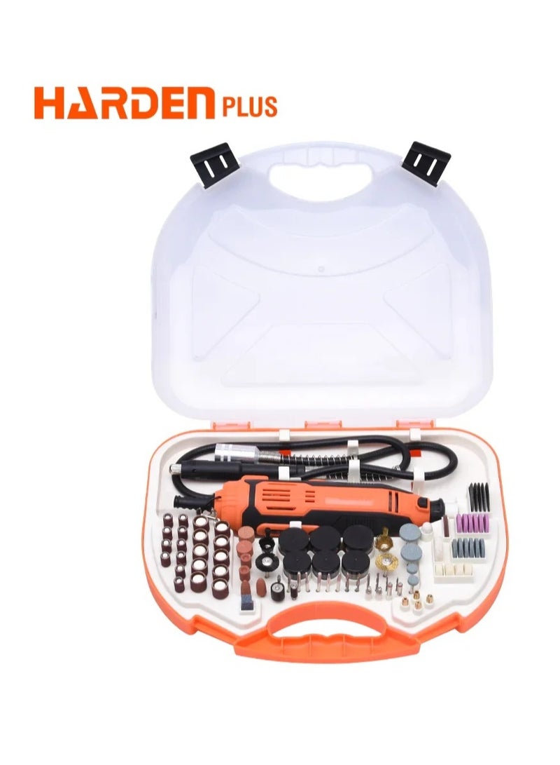 Harden 211-Piece Professional Rotary Grinder Set – 130W Multi- Tool Kit