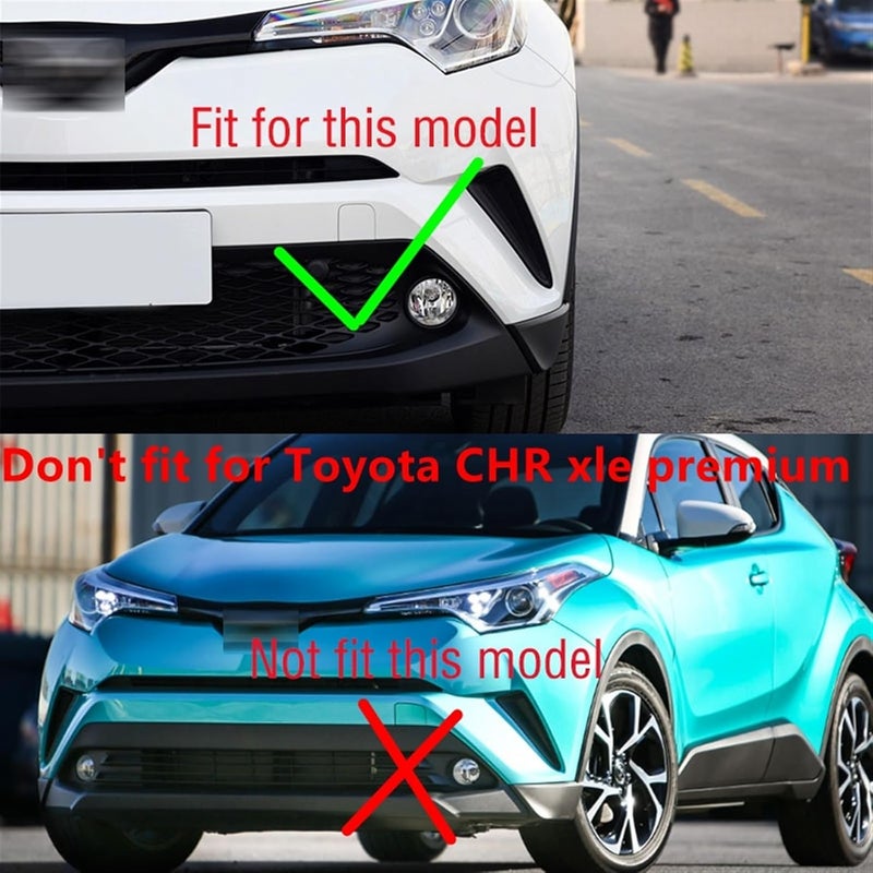 QASULER Front Bumper Tow Hook Cap for Toyota C-HR - Image 5