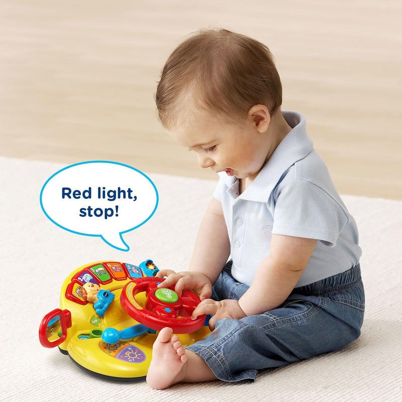 في تك VTech - سيارة لعبة قيادة من نوع "Turn and Learn" بتغليف خالٍ من المشاكل أثناء التوزيع. - Image 4