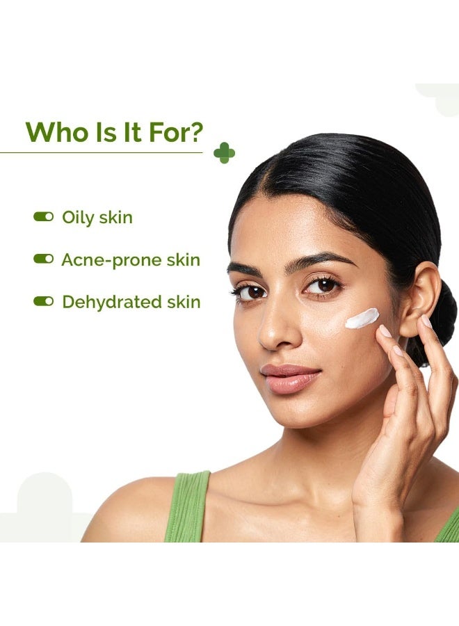 ذا ديرما كو مرطب الوجه الخالي من الزيوت بحمض الساليسيليك 1% من The Derma Co مع مستخلص الشوفان لحب الشباب النشط - 50 جم - Image 2