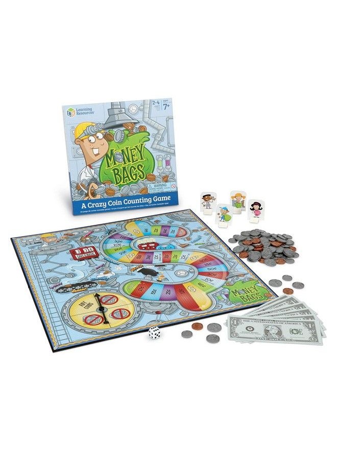 Learning Resources Money Bags Coin Value Game Ages 7+ Fun Learning Games For Kids Develops Math Skills And Money Recognition Educational Games For Kids Play Money For Kids  - Image 1