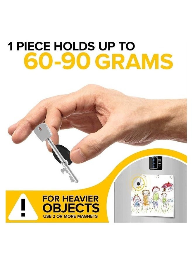 120 Pcs Round Magnets with Adhesive Backing Flexible Self Adhesive Magnets for Crafts Small Sticky Magnetic Dots for Hanging Light Objects DIY School Office Home - Image 2