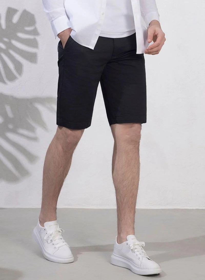 جيوردانو شورت رجالي بقصة ضيقة من قماش التويل مريح ومرن