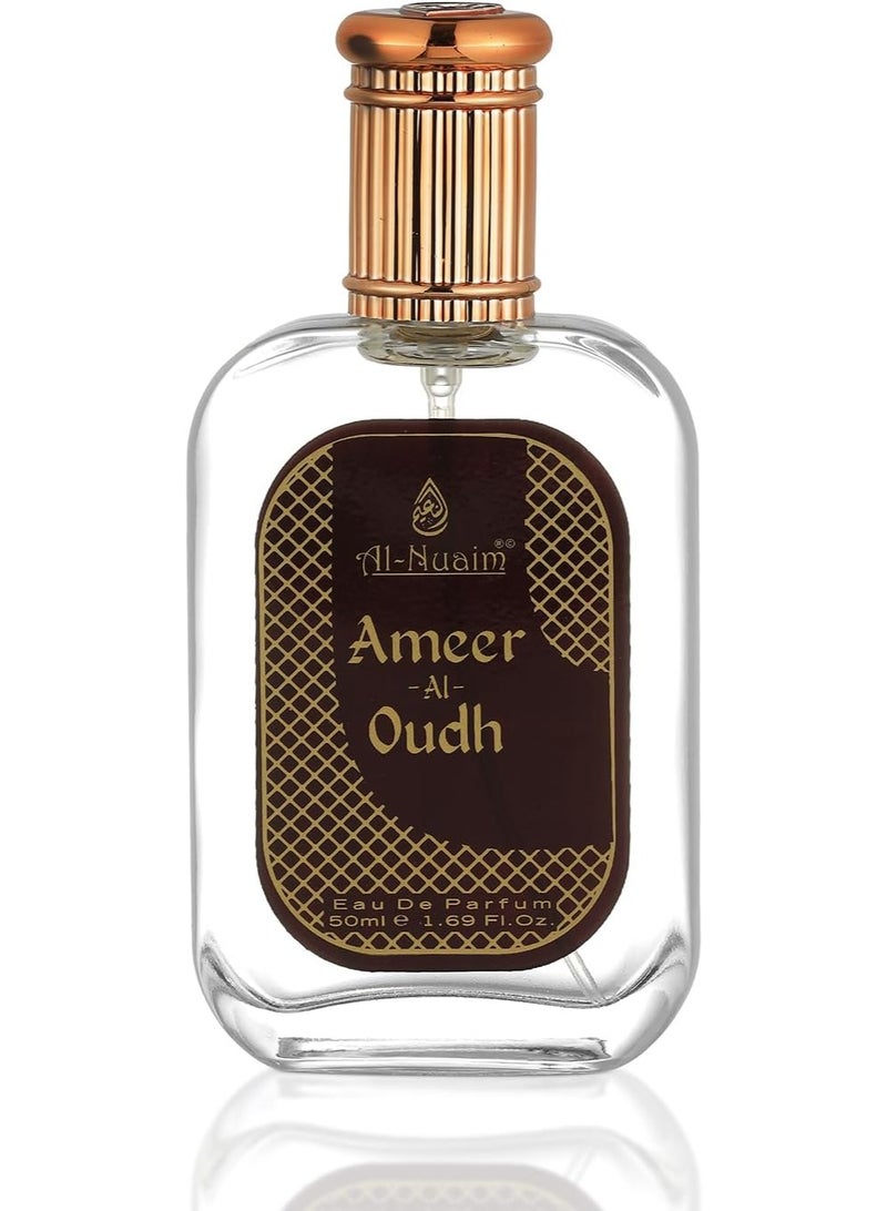 أل نواعم عطر النعيم Ameer Al Oudh أو دو برفان للرجال والنساء، عبوتان × 50 مل – عطر شرقي خشبي بالعود طويل الثبات - Image 3