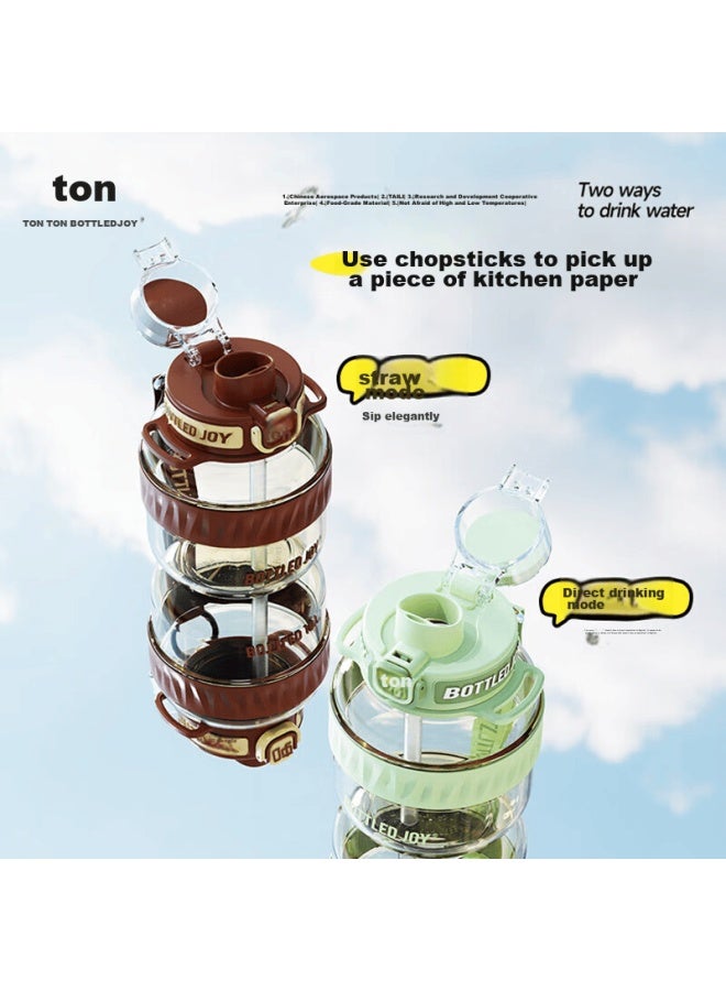 Bottled Joy Dundun Large Capacity Sports Water Bottle, Dundun Plastic Water Bottle For Students, Dundun Cool Ppsu Cup - Image 2