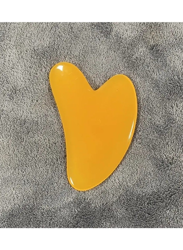ORiTi Heart Shaped Gua Sha Board Resin Body Massager for Wrinkle Removal andSkin Care - Red  - Image 2