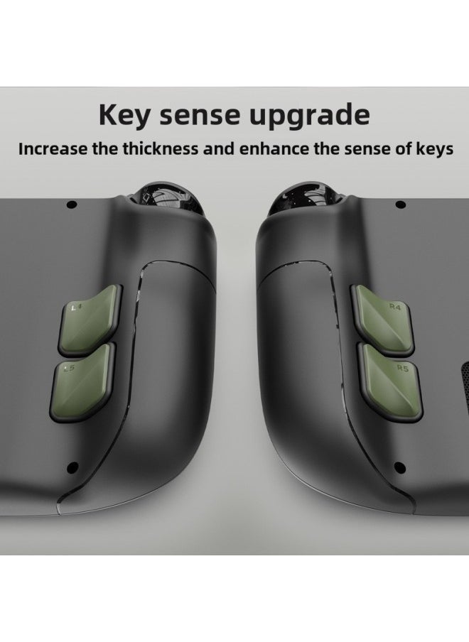 Skull & Co.SteamDeck Back Key Enhanced Feel Protective Sticker Palm Back Key Modification Compatible Protective Shell-Product Color:Black (SDBB-BK)
