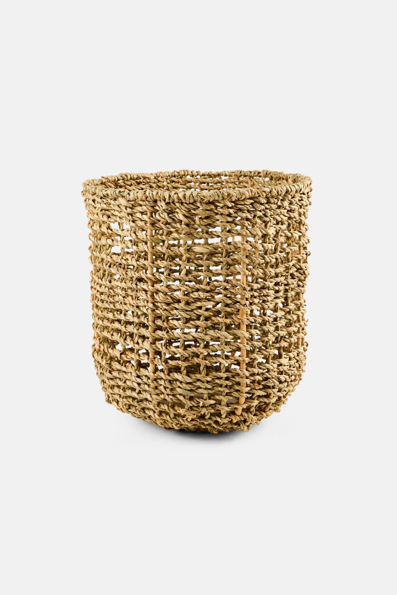 Muy Mucho Natural Fiber Lampshade, Tan  - Image 1