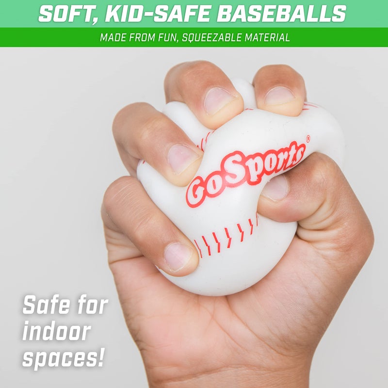 جو سبورتس مجموعة من 4 كرات بيسبول بديلة من GoSports Pitch N' Stick - كرات بيسبول لاصقة للعبة Pitch N' Stick - Image 3