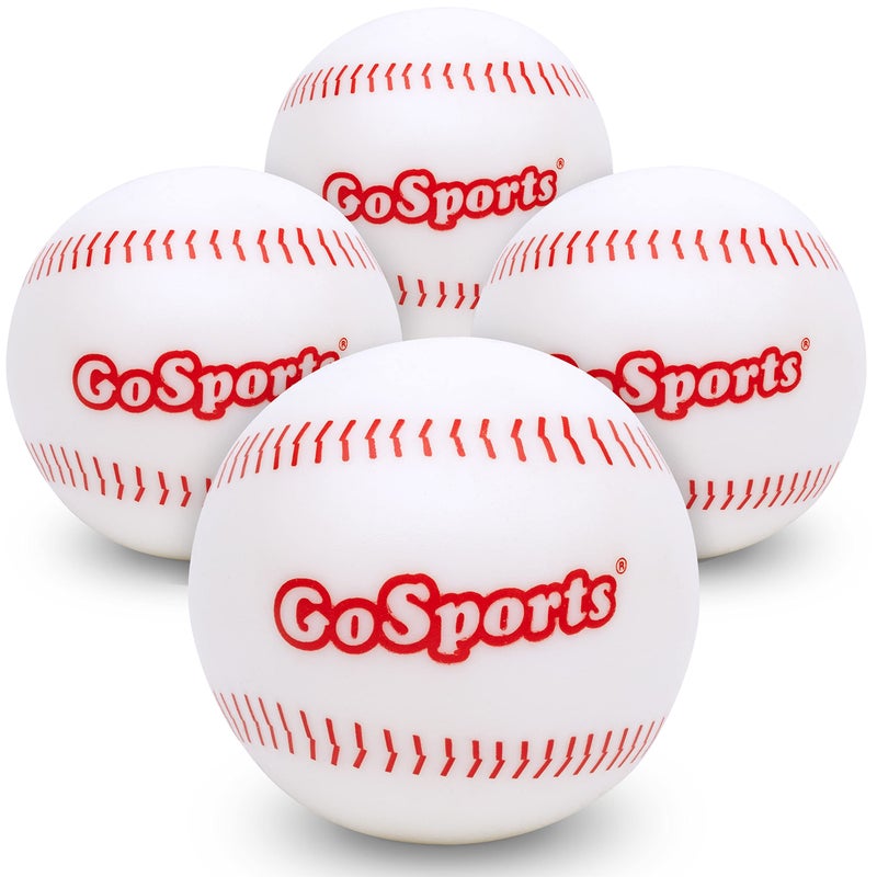 جو سبورتس مجموعة من 4 كرات بيسبول بديلة من GoSports Pitch N' Stick - كرات بيسبول لاصقة للعبة Pitch N' Stick - Image 1