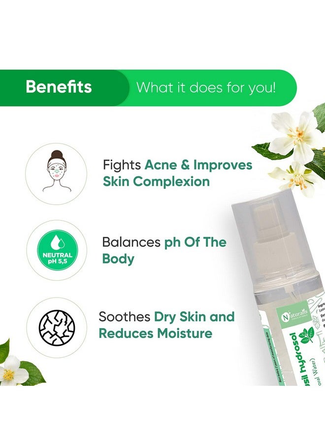 Naturalis Essence Of Nature Jasmine Water Facial Toner Antiaging Balances Ph Heals Acne & Age Spots Soothes Dry Skin Naturally & Boosts Elasticity  - Image 3