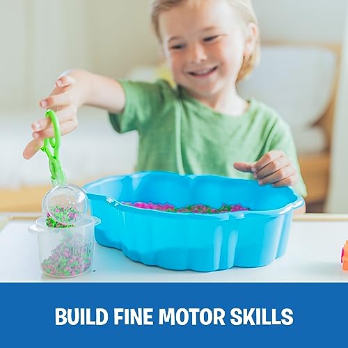 Educational Insights Pluffle® Sensory Station - Sensory Bin Foam Set, No Mess Alternative to Sand Toys & Slime for Toddlers, Fun Table Filler for Home or Classroom, Kids Ages 3+ - Image 5