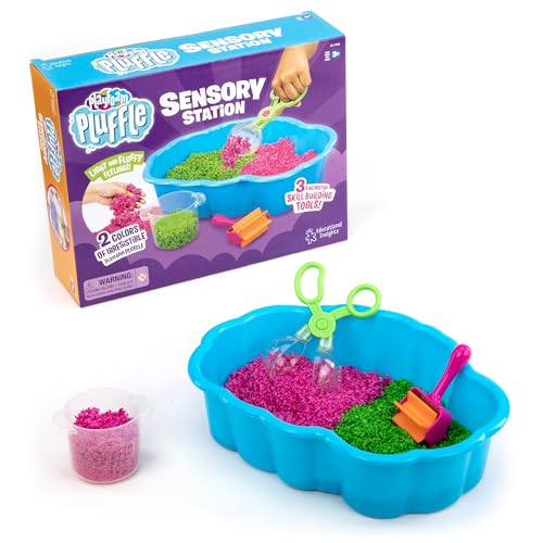 Educational Insights Pluffle® Sensory Station - Sensory Bin Foam Set, No Mess Alternative to Sand Toys & Slime for Toddlers, Fun Table Filler for Home or Classroom, Kids Ages 3+ - Image 1
