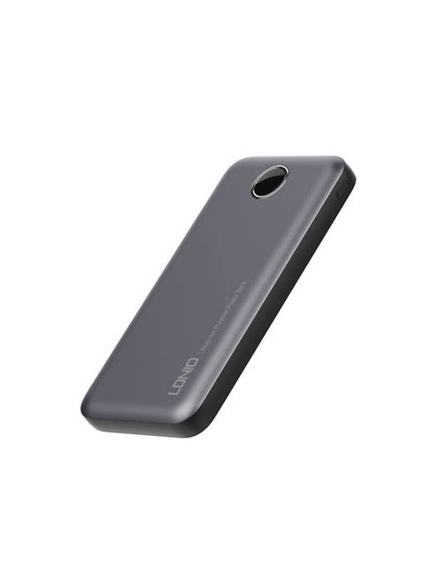 LDNIO P10 10000mAh Ultra Slim Power Bank With Led Digital Display - Silver
