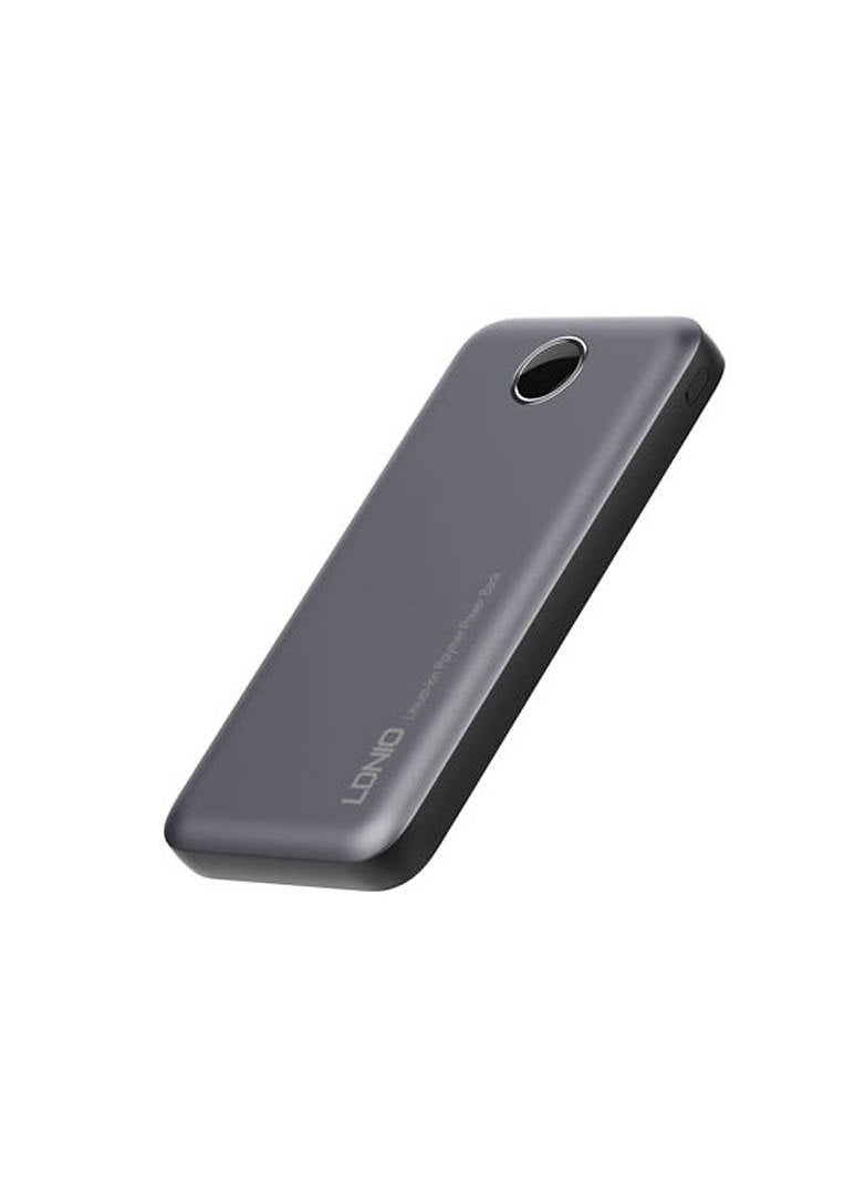 LDNIO LDNIO P10 10000mAh Ultra Slim Power Bank With Led Digital Display - Silver  - Image 1