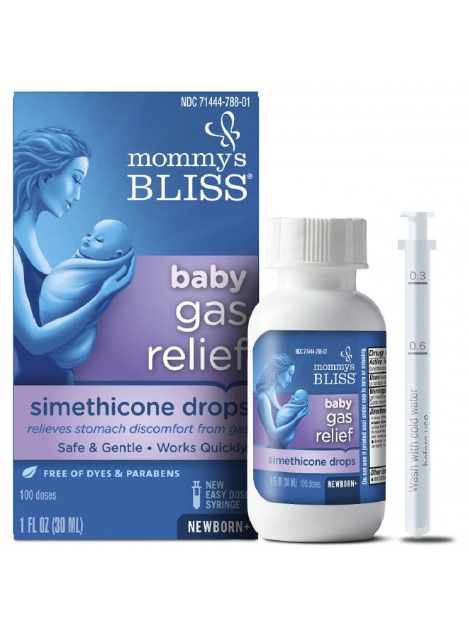 Mommy'S Bliss Gas Relief Drops Bottle, Simethicone Drops For Infants, Relieves Stomach Discomfort, Safe And Gentle, Ginger Flavor, 1 Fl Oz (Pack Of 1) - Image 2