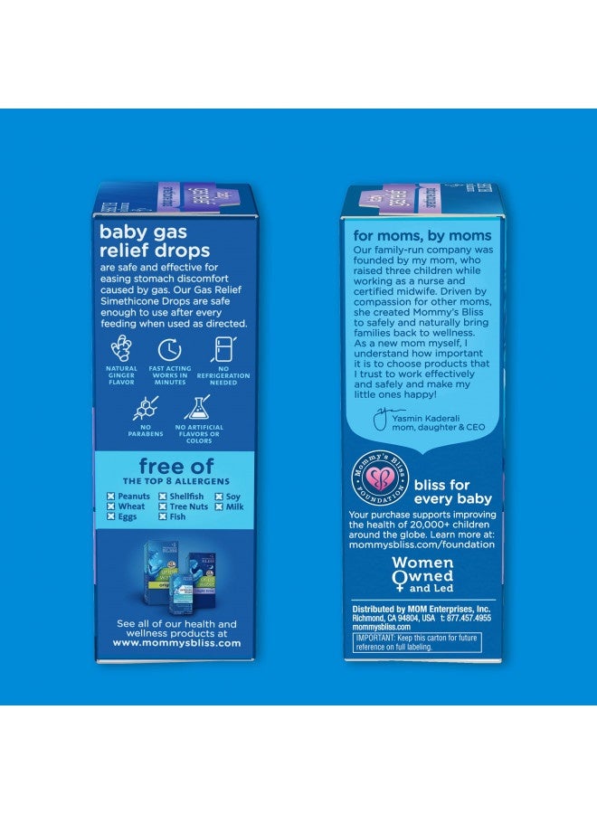 Mommy'S Bliss Gas Relief Drops Bottle, Simethicone Drops For Infants, Relieves Stomach Discomfort, Safe And Gentle, Ginger Flavor, 1 Fl Oz (Pack Of 1) - Image 5