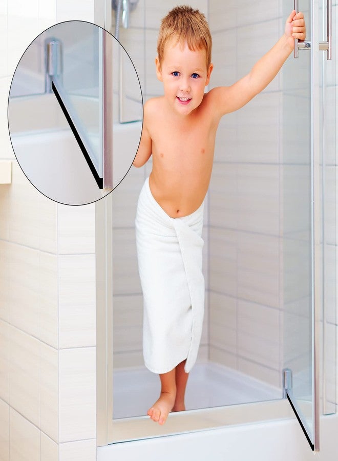 تونديامو شريط ختم سفلي لباب الدش من Tondiamo مقاس 72 بوصة باللون الأسود، شريط ختم مقاوم للماء للحمام المنزلي - Image 5