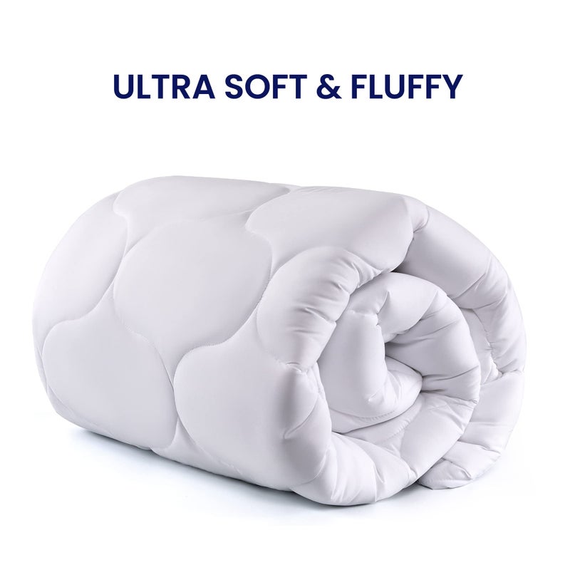 SLEEP ZONE Twin Fitted Mattress Pad Cover - Quilted Soft Breathable Fluffy Pillow Top Bed Mattress Topper Deep Pocket 8-21 inch - Image 3