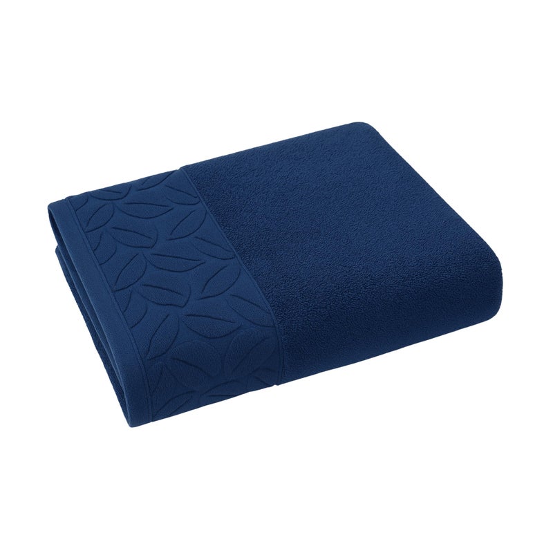 Egyptian Cotton Hand Towel from Sol Suave, 100% Cotton, Multiple Sizes and Colours, Set of 1, with leaf jacquard border (50 * 100 CM))