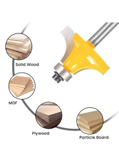 Serplex Serplex 4Pcs Roundover Router Bits Set for Woodworking 6mm Shank Multiple Radius Options 18 14 316 516 Durable Tungsten Steel for Smooth Clean Cuts On Hardwood Softwood Plywood  - Image 5