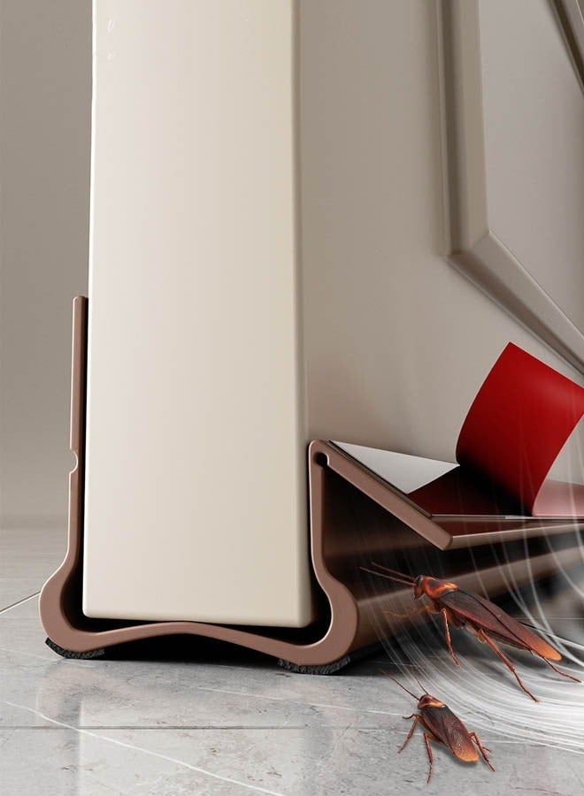 Alruht Door Draft Stopper Under Door Seal, Under Door Draught Excluder, 93x4cm Noise Blocker Window Breeze Blocker Adjustable Door Sweeps - Image 1