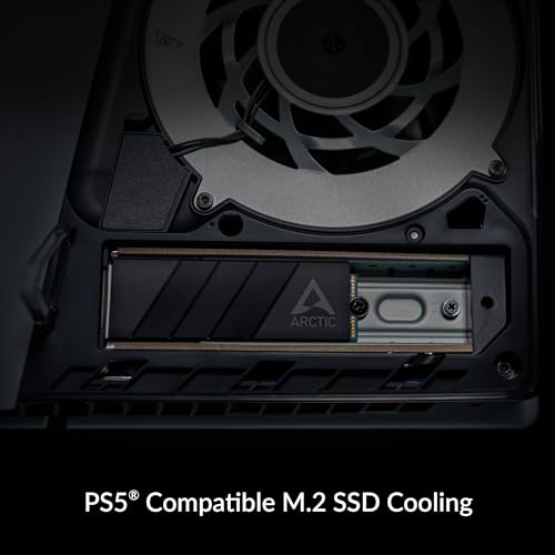 ARCTIC M2 Pro - Heatsink Cooler for M.2 2280 SSD, with ARCTIC TP-3 Thermal Pads, Compatible with PC & Gaming Consoles, for Dual and Single-Sided SSDs - Black - Image 4
