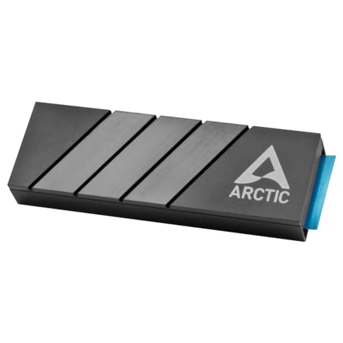 ARCTIC M2 Pro - Heatsink Cooler for M.2 2280 SSD, with ARCTIC TP-3 Thermal Pads, Compatible with PC & Gaming Consoles, for Dual and Single-Sided SSDs - Black - Image 1
